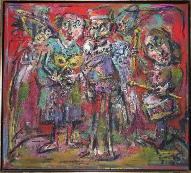 Zenebohóc – Tóth Ernő festménye