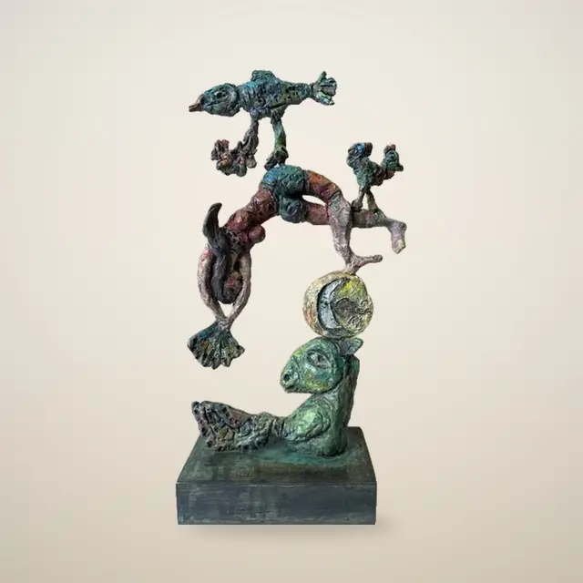 Tisztelgés Marc Chagall előtt – Tóth Ernő szobra