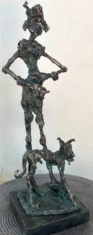 Woman with dog – Tóth Ernő