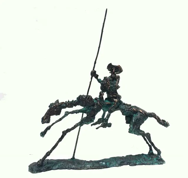 Don Quijote 2 – Tóth Ernő bronz szobra